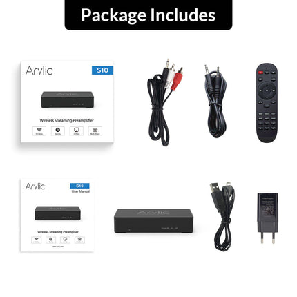 Streamer audio Arylic S10, LAN/WiFi/Bluetooth 5.0, 24bit/192kHz, Multiroom