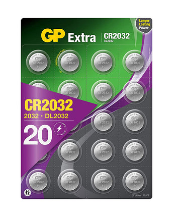 Baterii GP Extra Lithium CR2032 (DL2032), 3.0V, 20pcs