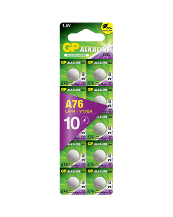 Baterii GP Extra Alkaline A76 (LR44), 10 pcs