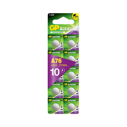 Baterii GP Extra Alkaline A76 (LR44), 10 pcs