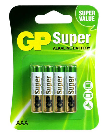 Baterii GP Super Alkaline AAA (LR03), blister 8pcs