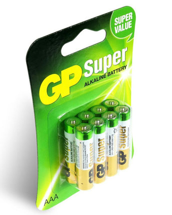 Baterii GP Super Alkaline AAA (LR03), blister 8pcs