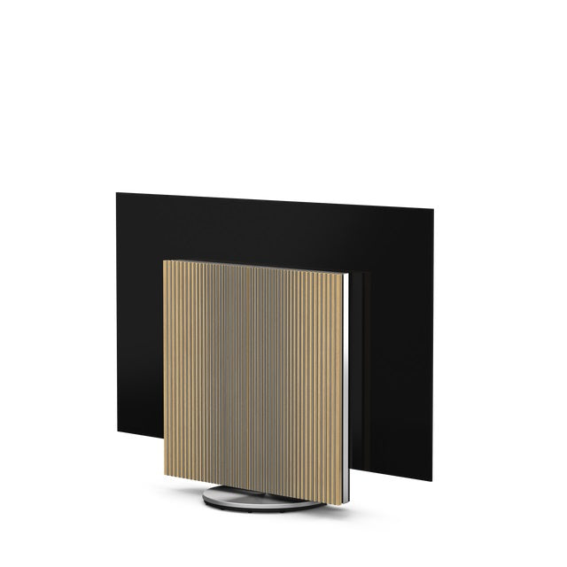 Beovision Harmony 77" Motorised Floor Stand — imagine de ambianță.