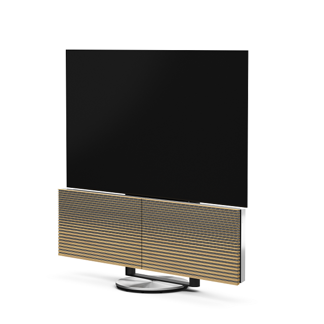 Beovision Harmony 77" Motorised Floor Stand — imagine de ambianță.