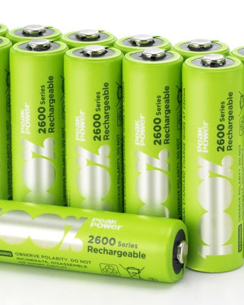 Baterii reincarcabile GP 100% Peak Power AA seria 2600, folie 12 pcs