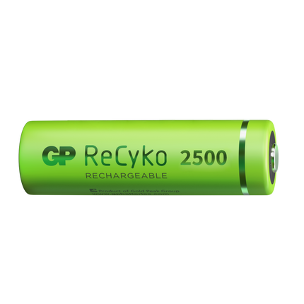 Baterii reincarcabile GP ReCyko AA 2450mAh (R6), ambalaj reciclabil 4pcs