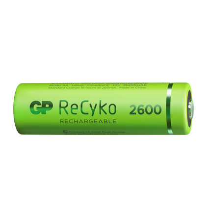 Baterii reincarcabile GP ReCyko AA 2600mAh (R6), ambalaj reciclabil 4pcs